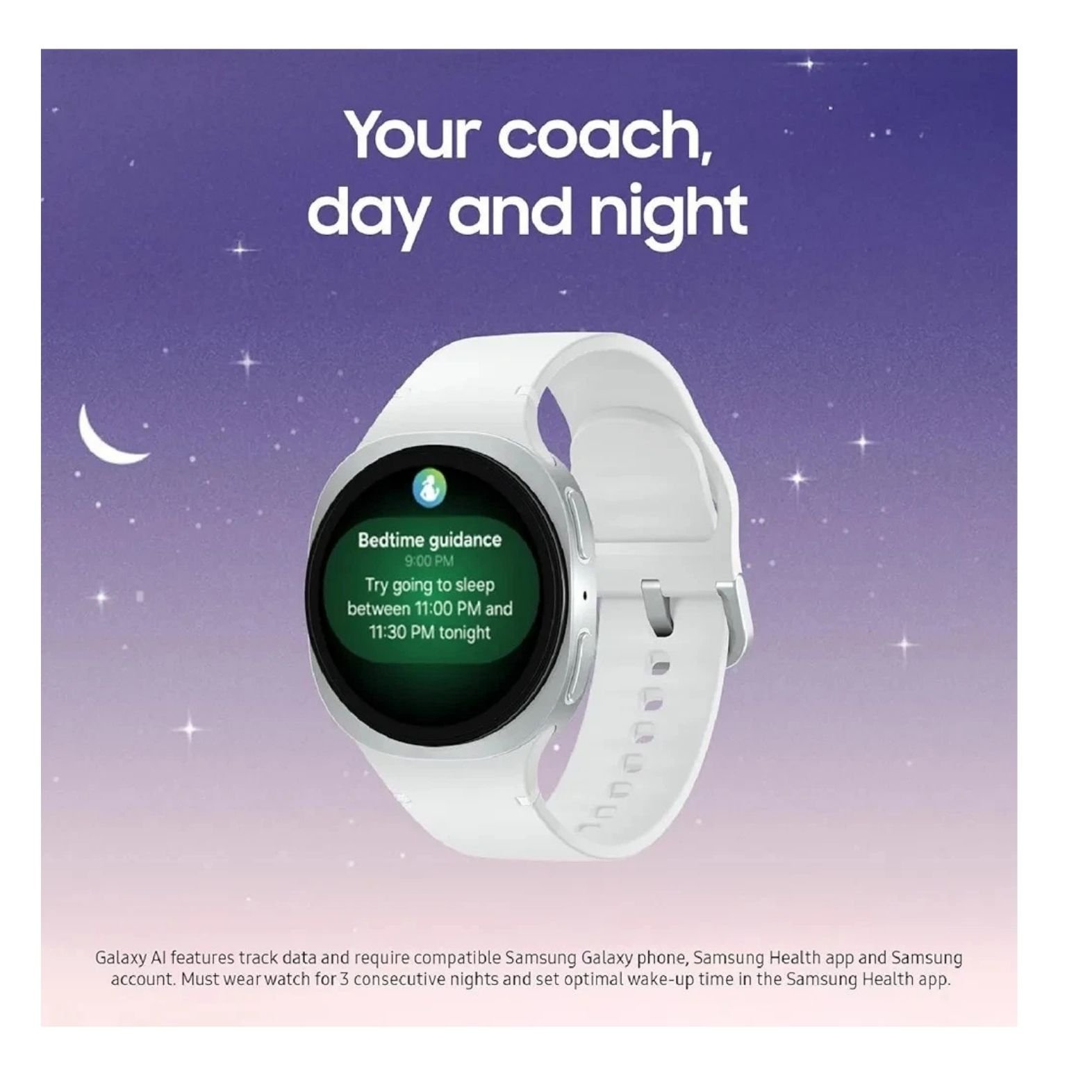 Samsung Galaxy Watch8 44mm Black, 1.47-inch Super AMOLED, 435mAh Battery