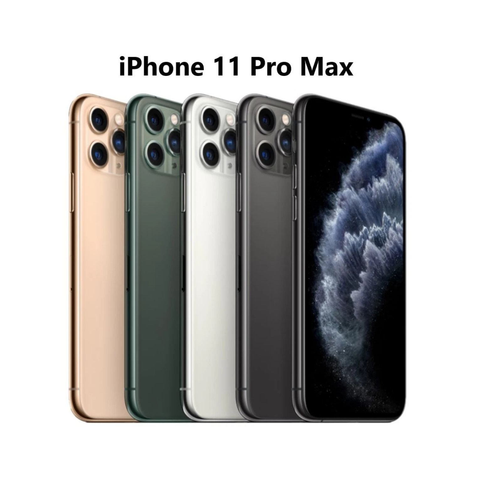 Apple iPhone-11 Pro Max 64/256GB 4G-LTE (4GB RAM, 12MP Camera, 3969mAh Battery, 6.5″ Super Retina XDR OLED)