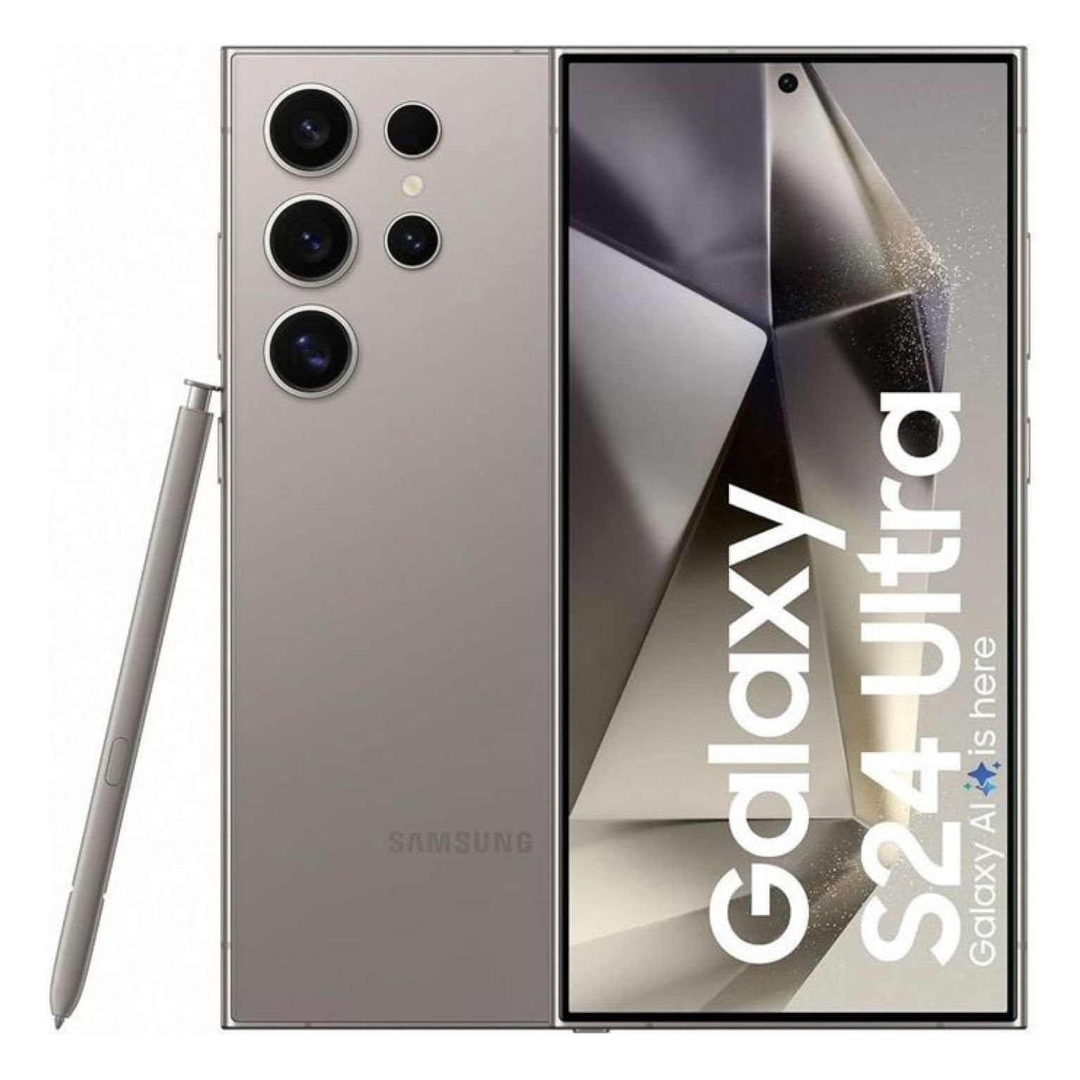 Samsung Galaxy-S24 Ultra 256GB Natural 5G 12GB-RAM, 200MP Quad Camera, 5000mAh-Battery, 6.8-inch Dynamic AMOLED 2X Display
