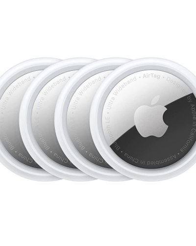 Apple AirTag 4 Pack, Bluetooth Item Trackers with Precision Finding, IP67