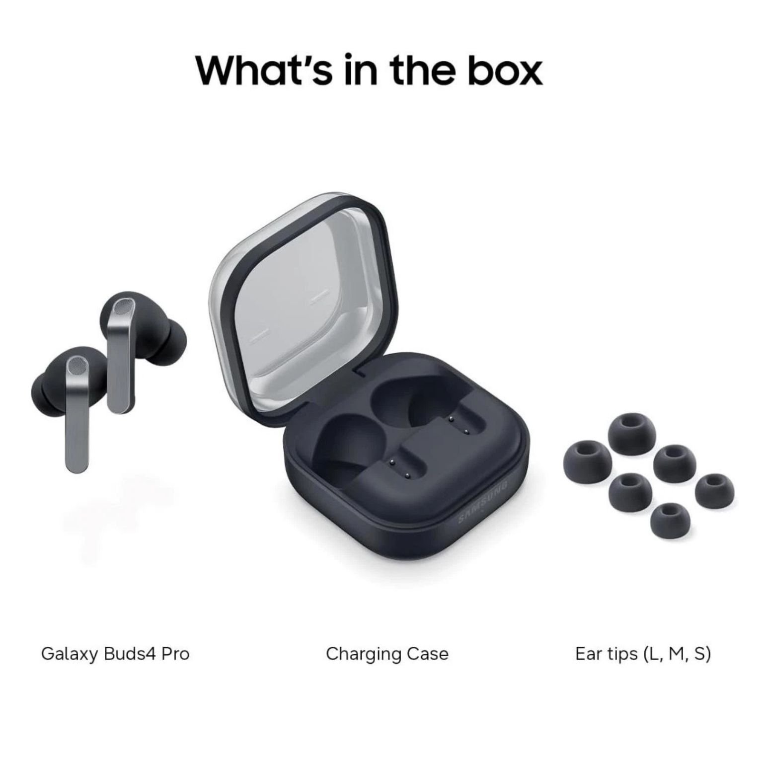 Samsung Galaxy Buds4 Pro Black, ANC, Adaptive Noise Control, Bluetooth 6.1