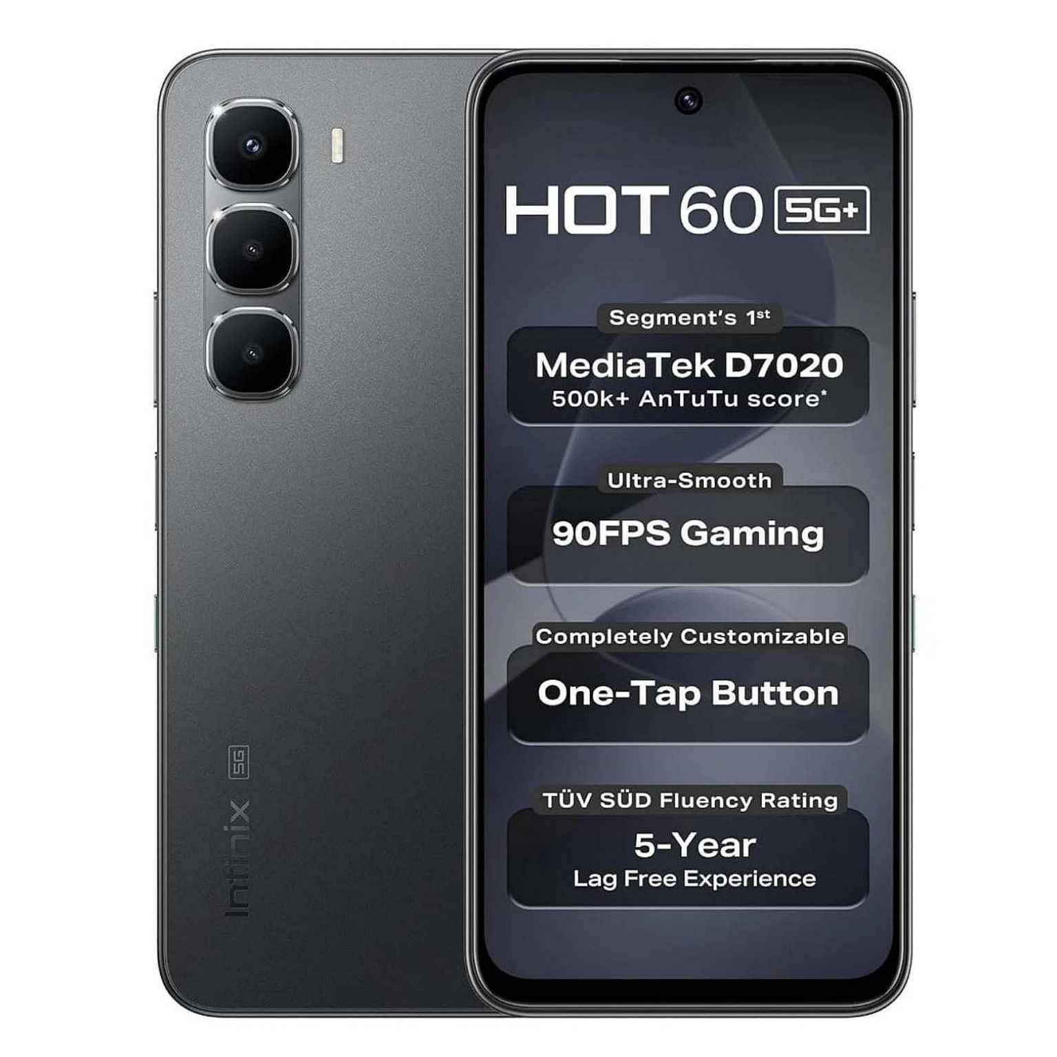 Infinix Hot 60 Pro 256GB 8GB RAM, 50MP Camera, 6.78-inch AMOLED 144Hz 4G, 5160mAh Battery