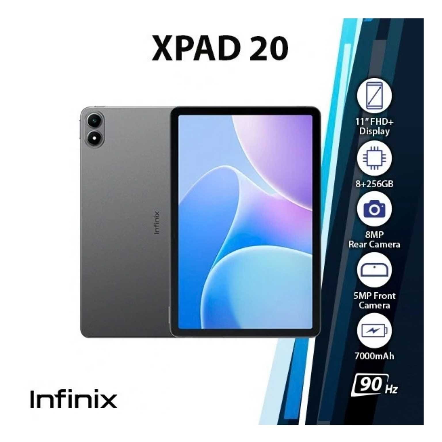 Infinix XPad 20 128GB 4GB RAM, 8MP Camera, 11-inch IPS 90Hz 4G LTE, 7000mAh Battery