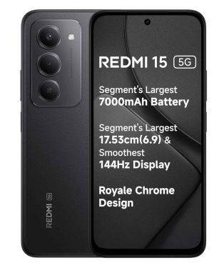 Redmi 15 5G 256GB 8GB RAM, 50MP Camera, 6.9-inch FHD+ 144Hz Display, 7000mAh Battery