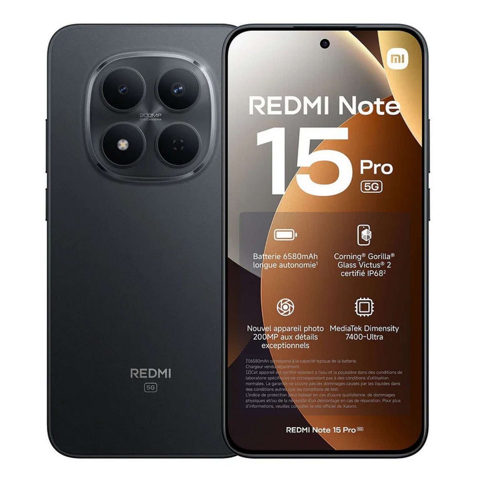 Redmi Note 15 Pro 256GB 8GB RAM, 200MP OIS Camera, 6.83-inch AMOLED 120Hz 5G, 6580mAh Battery